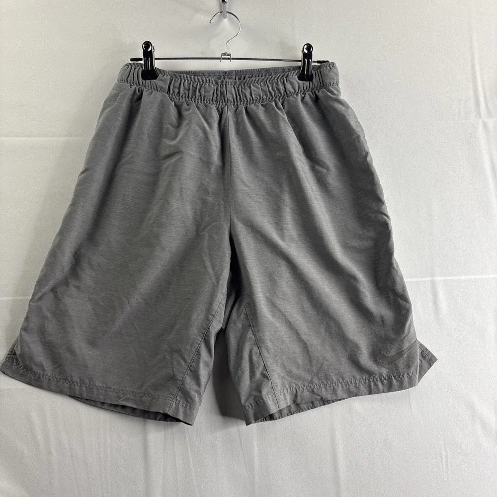 Nike Dri-Fit Boys Small Gray (Liner Cut Out) Shorts Athletic School Basketball